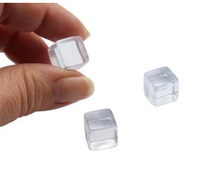 cube en plastique transparent 12 mm