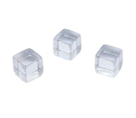 pion cube translucide pour accessoire de jeu