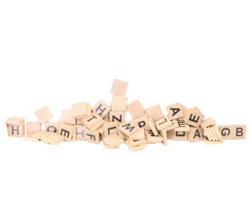 80 lettres de l'alphabet en bois pour jeu