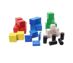 Kit Cubes octogone formation 3 - 36 pièces en bois