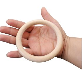 grand anneau cercle en bois de 10 cm