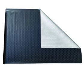 Tapis jeu recto Noir- verso Gris Megamat hexagone effaçable plateau 122 x 88 cm