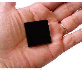 Jeton carré 3 cm en plexiglas noir