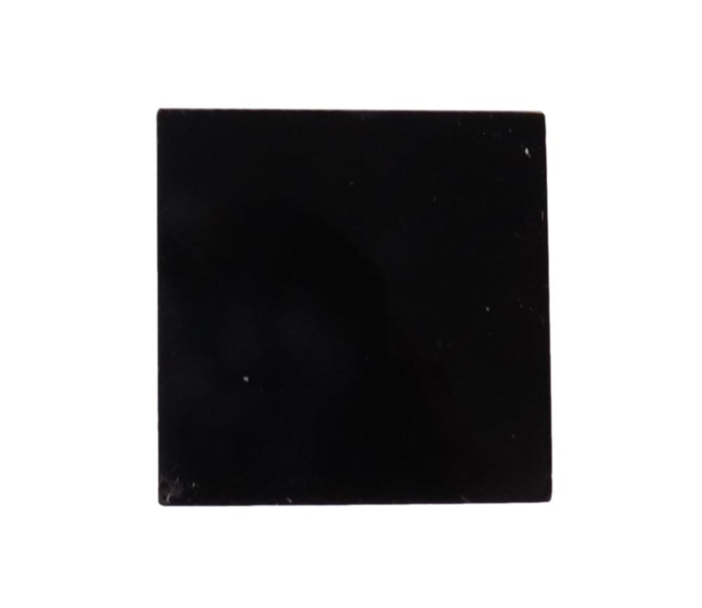 Jeton carré 30 mm en plexiglas noir