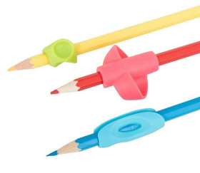 12 Pièces Guide Doigts Écriture Enfant, Aide Écriture Guide Doigt  Ergonomiques Grips Pour Crayon Pencil Grips pour Enfants Étudiants