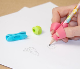 IKemiter 3 pièces porte-crayon de formation ergonomique poignées de crayon  enfants correction d'écriture 