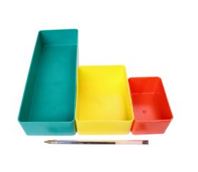 Bac de tri - rangement rectangle - différentes dimensions et coloris disponibles