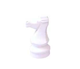 Pion Cavalier blanc 21 cm- Pièce échec vendue à l'unité SAV jeu jardin