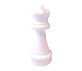 Pion Reine blanche 29 cm - Pièce échec vendue à l'unité SAV jeu jardin