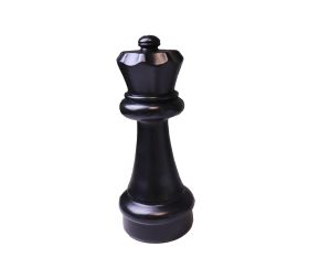 Pion Reine noir 29 cm - Pièce échec vendue à l'unité SAV jeu jardin