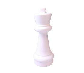 Roi blanc 30 cm - pièce échec