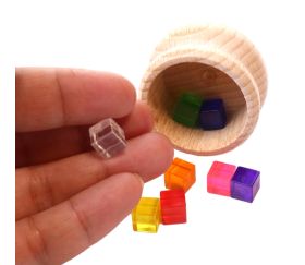 cube plastique translucide 8 mm