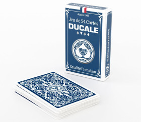 Jeu de 54 cartes Ducale premium bleu