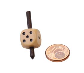 Mini Toupie-dé en bois 33 x 11 mm