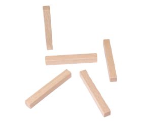 Baguette naturelle 5x5x39 mm pions buchettes allumettes en bois pour jeu à l'unité