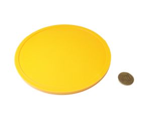 Palet 13 cm 130 x 6 mm jaune - orange plastique