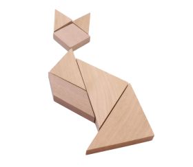 formes géométriques en bois pour créer divers modèles