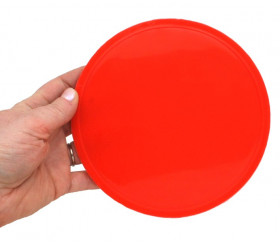 Palet 15 cm rouge 150 x 8 mm à l'unité plastique