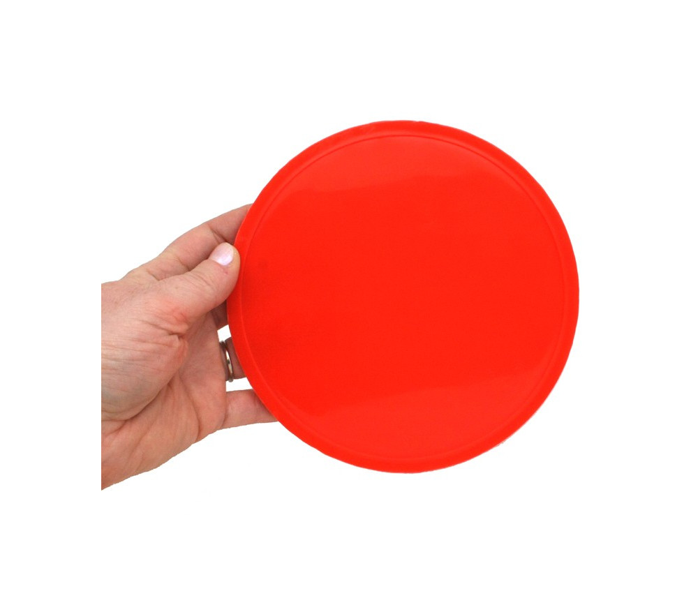 Palet 15 cm rouge 150 x 8 mm à l'unité plastique