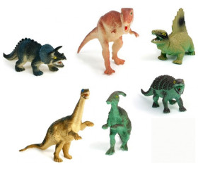 12 dinosaures Animaux en plastique de 5 à 7 cm - jouet pas cher