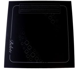 Tapis jeu 60 x 60 cm Belote avec grille noir Pique Forest