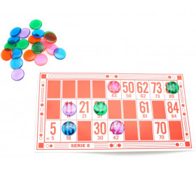 Trousse pour accessoires de Loto et Bingo pions batons en toile