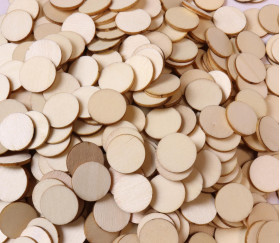 2500 Jetons en bois 1.5 cm jeux - loto - bingo - loisirs créatifs