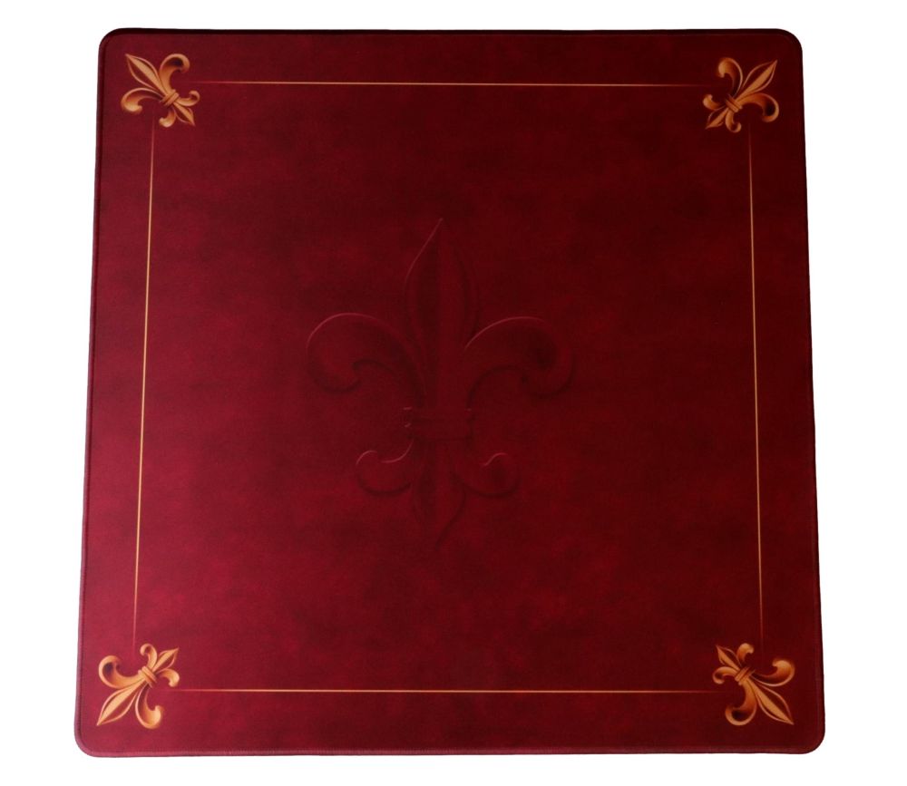 Grand tapis playmat rouge 60 x 60 cm tramé