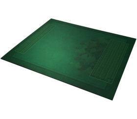 Grand tapis Belote 100 x 60 cm pour jeu Vert Classique + grille points