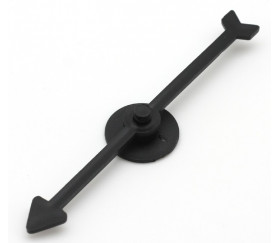 Flèche 100 mm noire (10 cm) pour créer un jeu avec une roue