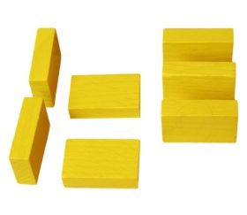 Jeton en bois petit rectangle pour jeux 26 x 16 x 7 mm