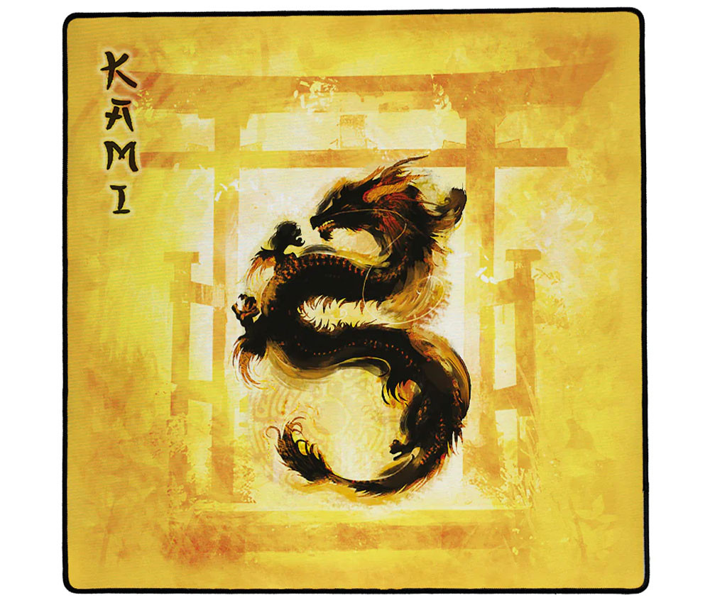 Tapis de jeux 60 x 60 cm Dragon jaune Kami 3