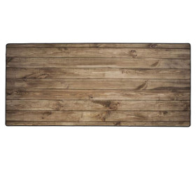Tapis de Gaming 90 x 40 cm décor bois wood pour bureau