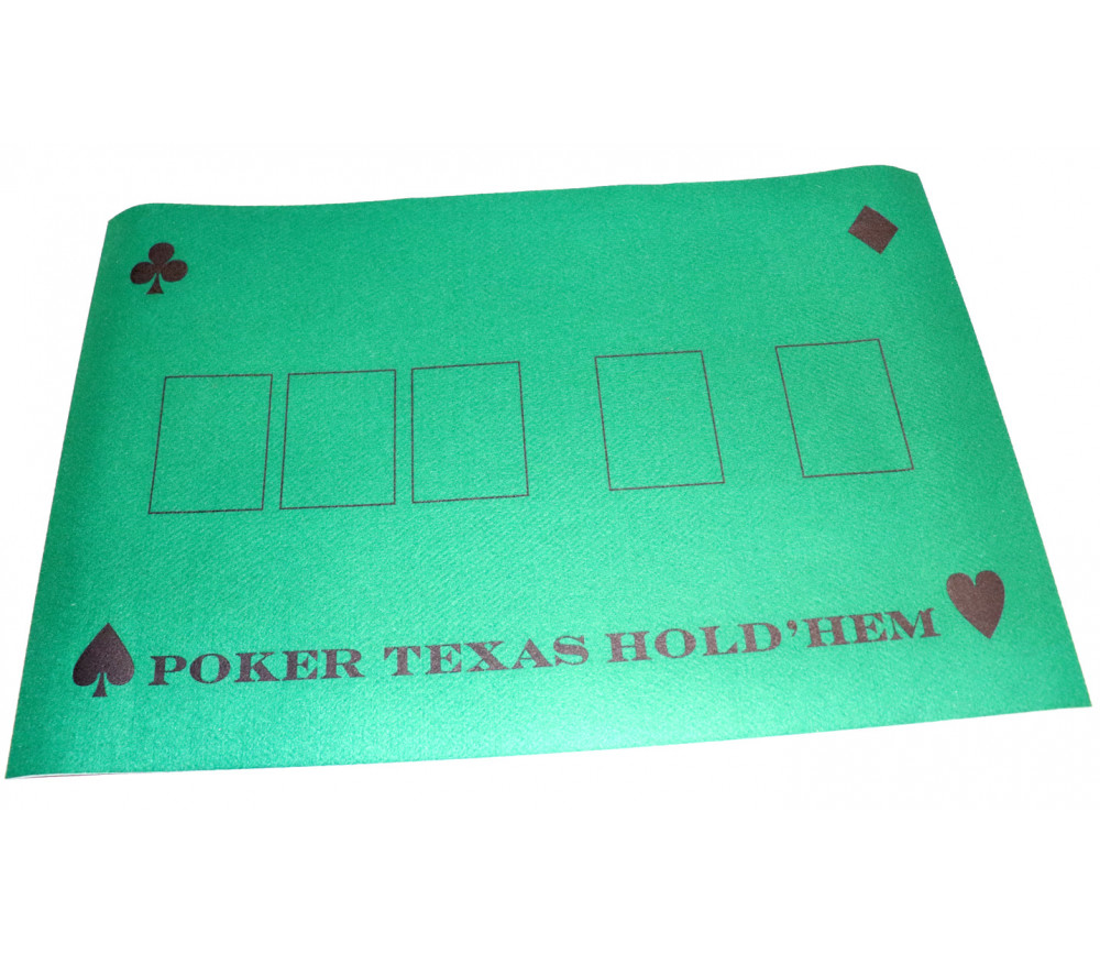 Tapis de jeu Poker 40 x 60 cm feutrine