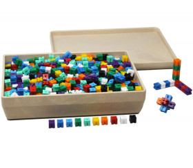 1000 cubes encastrables 1 cm jeux - poids 1 g