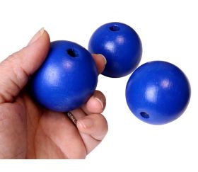Grosse perle bleue 5 cm