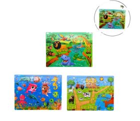 différents modèles puzzles en bois de la même gamme 60 pièces