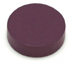 Jeton violet 25x7 mm en bois rond pour jeux
