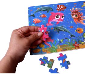 Puzzle en bois 60 pièces - thème marin