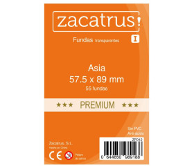 55 protèges cartes 57.5 x 89 mm sleeves Asia Premium