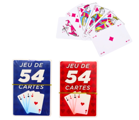 Jeu 54 cartes pas cher gamme françaises