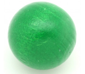 Boule 20 mm verte bois hêtre