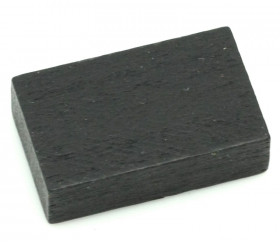 Jeton en bois petit rectangle noir pour jeux 26 x 16 x 7 mm