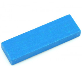 Jeton bois grand rectangle bleu pour jeux 54 x 16 x 7 mm