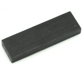 Jeton bois grand rectangle noir pour jeux 54 x 16 x 7 mm