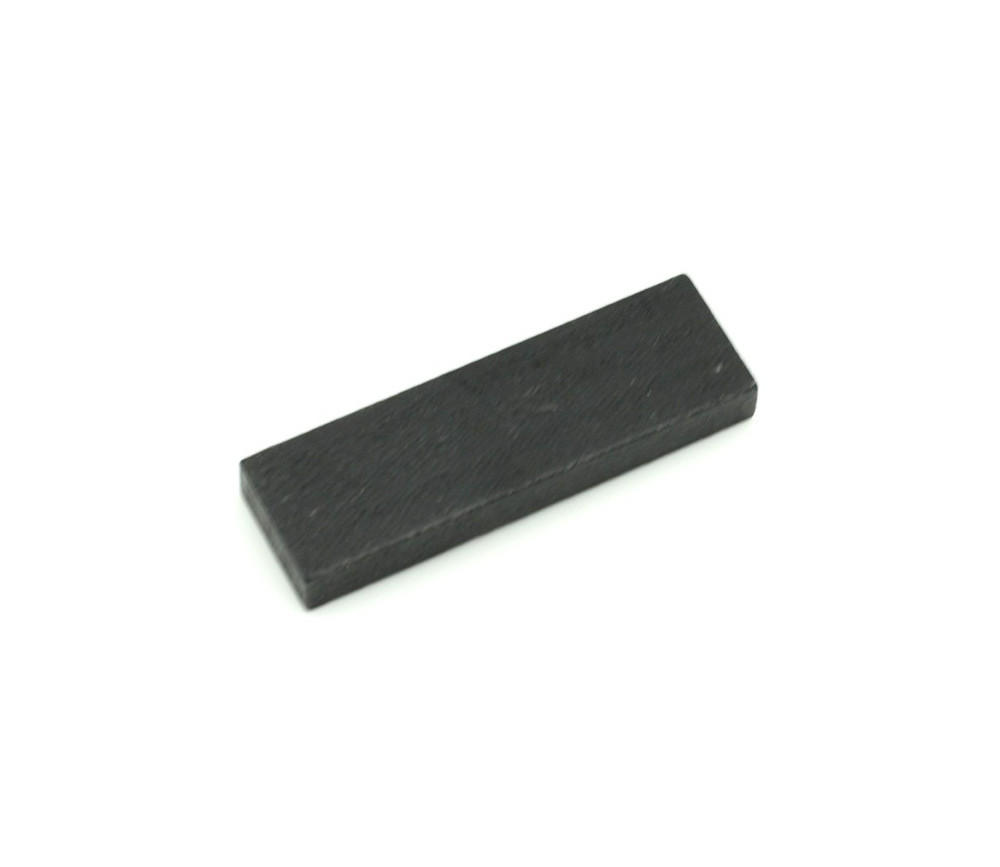 Jeton bois grand rectangle noir pour jeux 54 x 16 x 7 mm