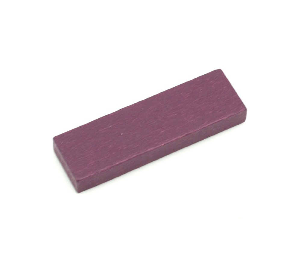 Jeton bois grand rectangle violet pour jeux 54 x 16 x 7 mm