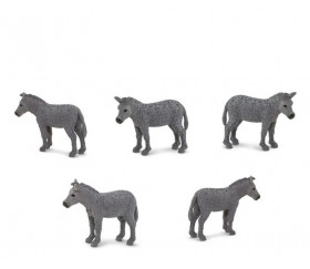 Mini mini figurine âne gris