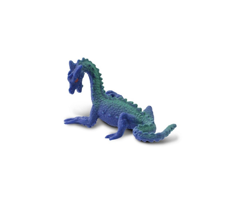 Figurine mini mini dragon des mers bleu-vert