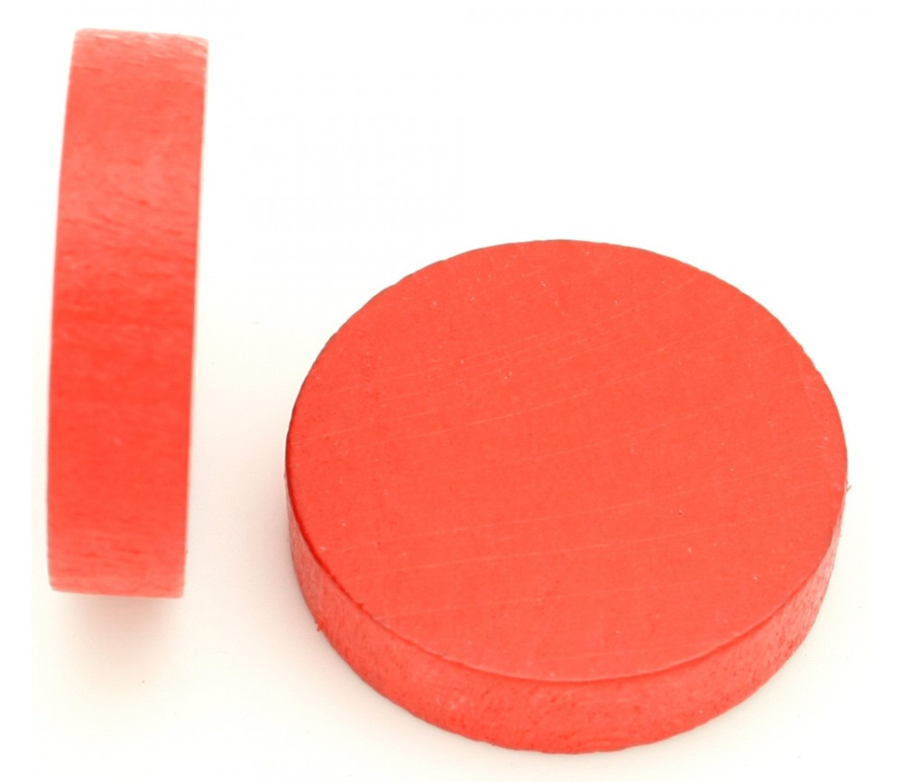 Palet bois de 5 cm rouge 52 x 13 mm à l'unité